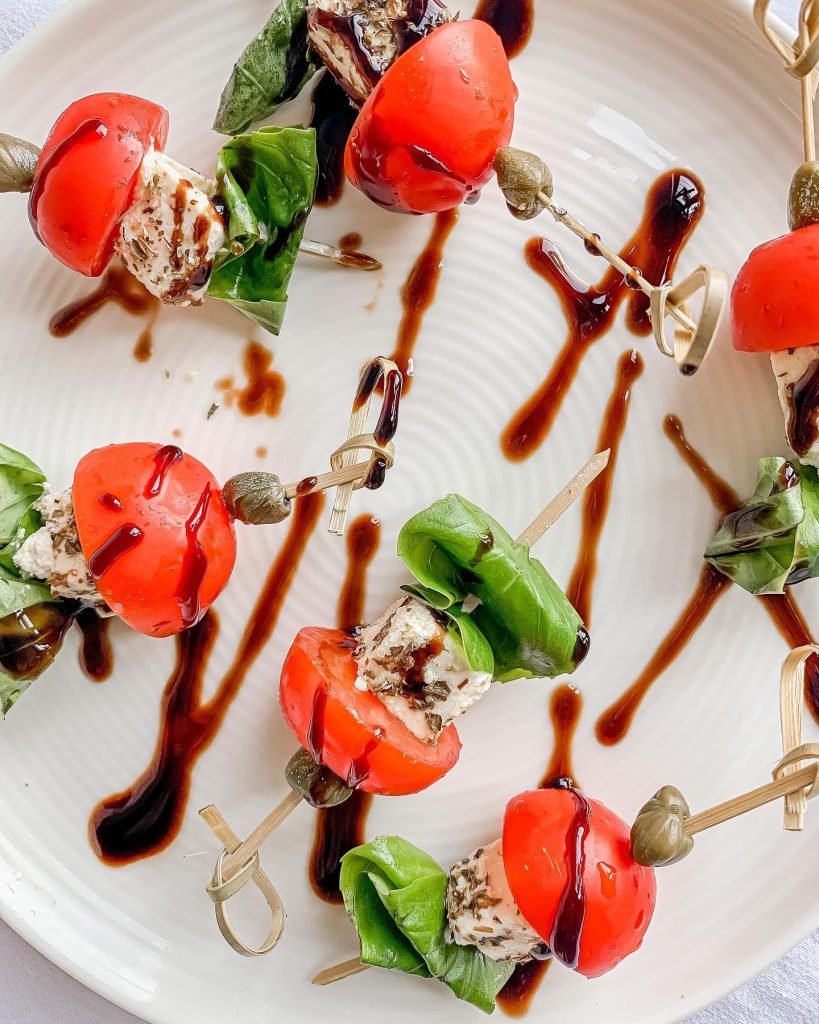 vegan caprese salad